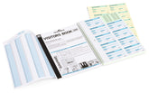 Durable GDPR Compliant Visitor Book 300 Refill Pack Includes 300 Perforated 90x60mm Visitor Badge Inserts & 10 FREE Badge Holders - 146600